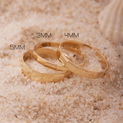 3mm Prizma Kesim Altın Alyans